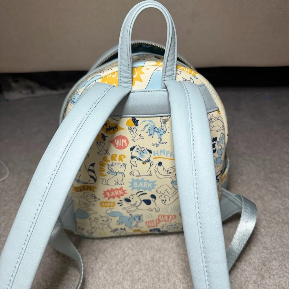 Loungefly Disney Blue and Yellow Backpack - Picture 5 of 6